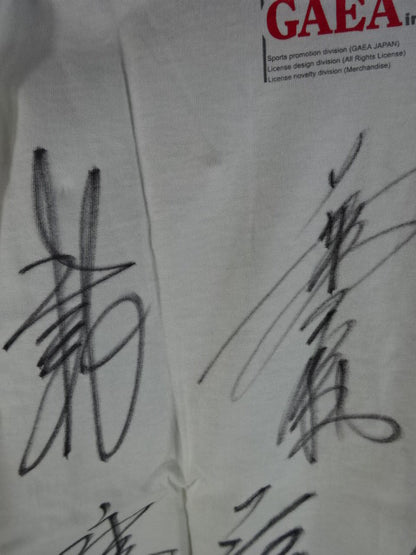 ★10 fighters hand signed autograph ★ GAEA http://www.gaea-inc.com T-shirt