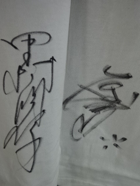 ★10 fighters hand signed autograph ★ GAEA http://www.gaea-inc.com T-shirt