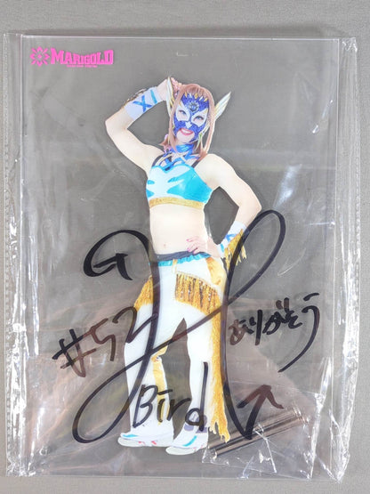 【hand signed autograph】  Hummingbird Marigold SHOP IN SHOP Limited Acrylic Panel