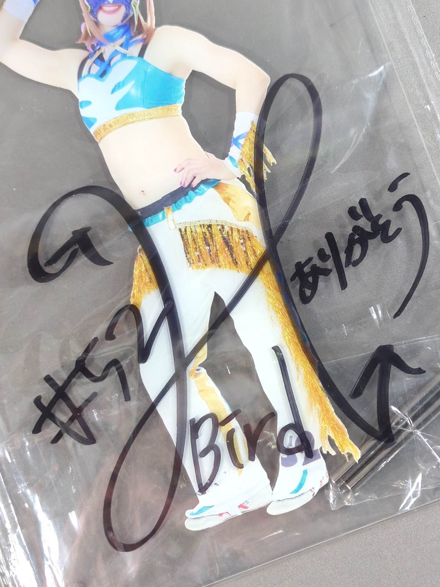 【hand signed autograph】  Hummingbird Marigold SHOP IN SHOP Limited Acrylic Panel
