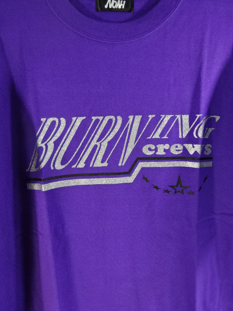 小橋建太 Burning crews Tシャツ①(パープル) – 闘道館