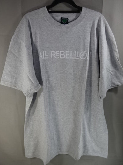 ALL REBELLION ロゴ Tシャツ①(グレー)