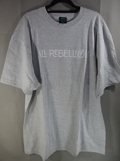 ALL REBELLION ロゴ Tシャツ①(グレー)