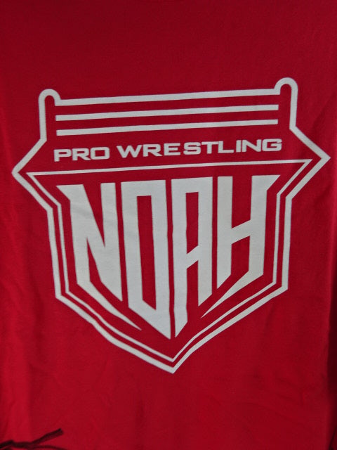 【4選手直筆サイン入り】NOAH ロゴ Tシャツ②(レッド)