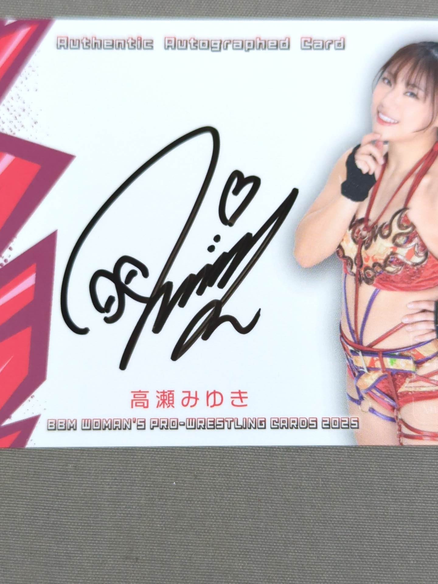 2025 BBM Miyuki Takase Official autographed card