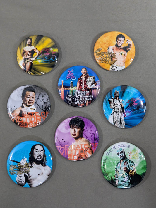 DRAGON GATE 缶バッジセット①