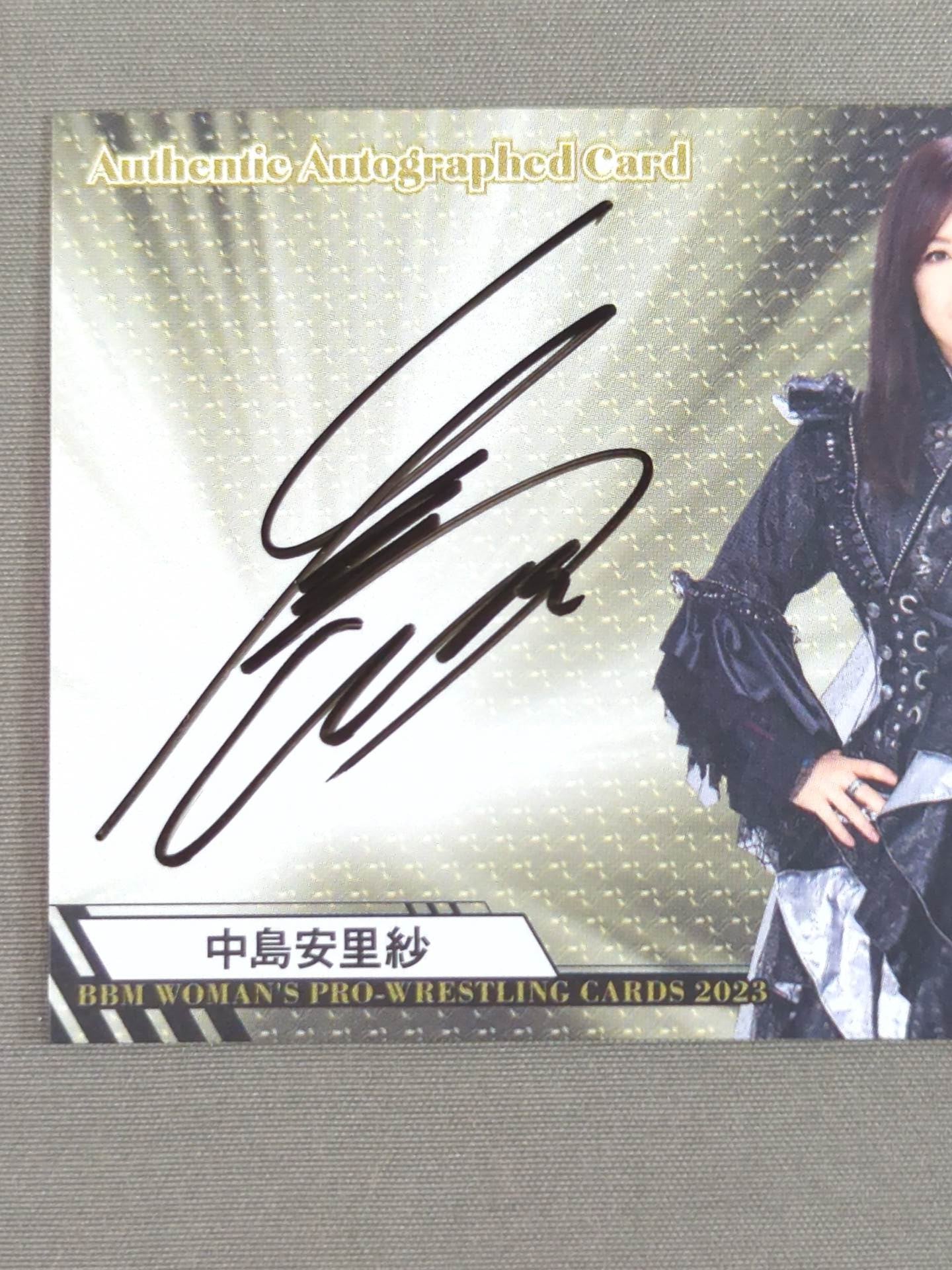 2023 BBM 中島安里紗 公式サインカード