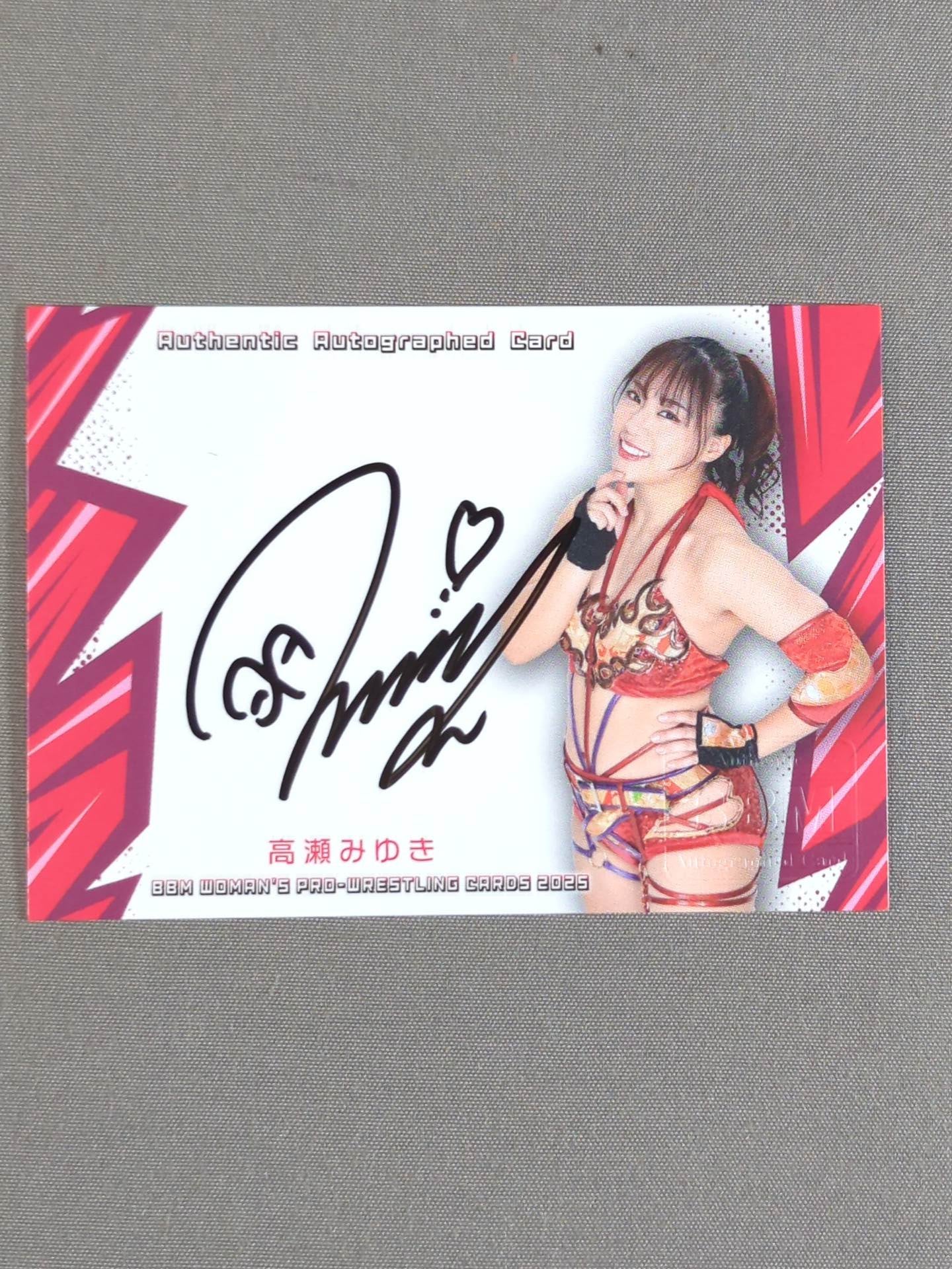 2025 BBM Miyuki Takase Official autographed card