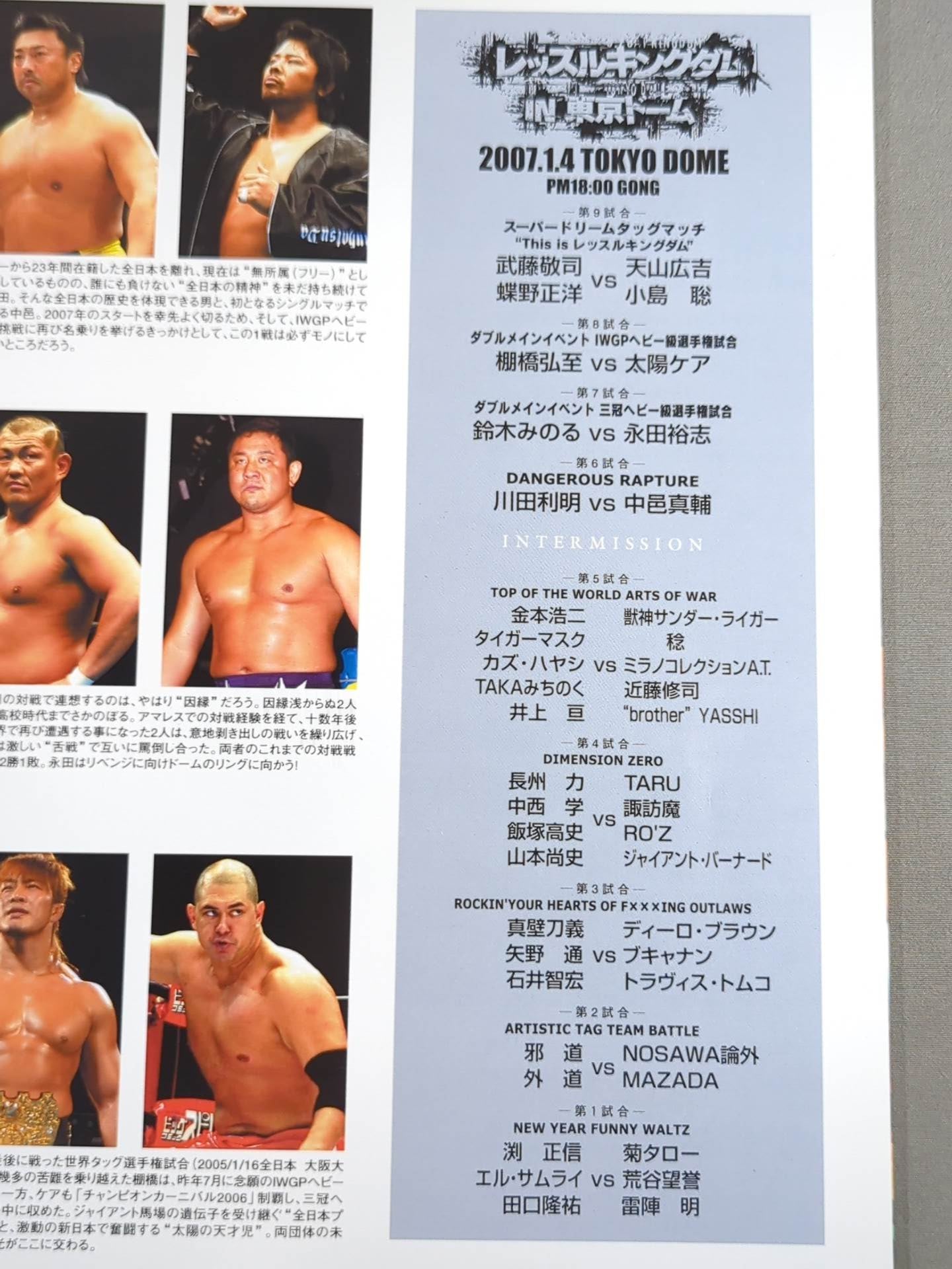 レッスルキングダム1 / WRESTLEKINGDOM.1 IN 東京ドーム