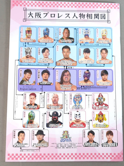 【7選手直筆サイン入り】大阪プロレス 公式パンフレットvol.10