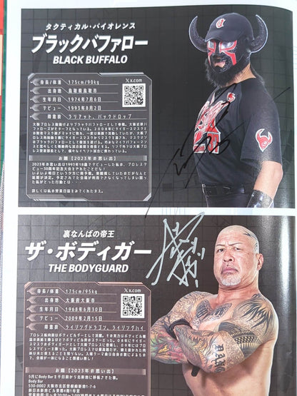 【9名直筆サイン入り】大阪プロレス 公式パンフレット vol.8