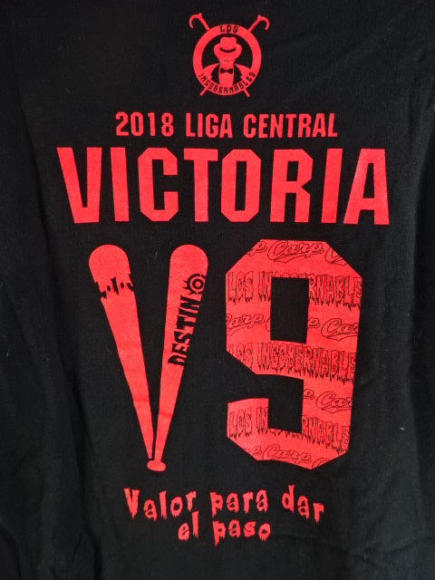 【未開封】『内藤哲也×広島カープ コラボ V9 Tシャツ』Lサイズ 広島東洋カープ×内藤哲也コラボ V9 Tシャツ①(ブラック×レッド