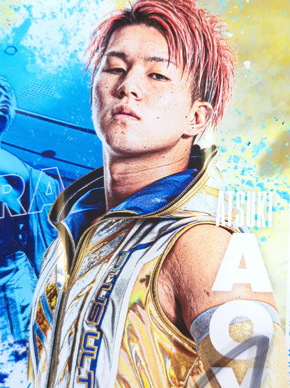 【hand signed autograph】 Atsuki Aoyagi  Acrylic Clock