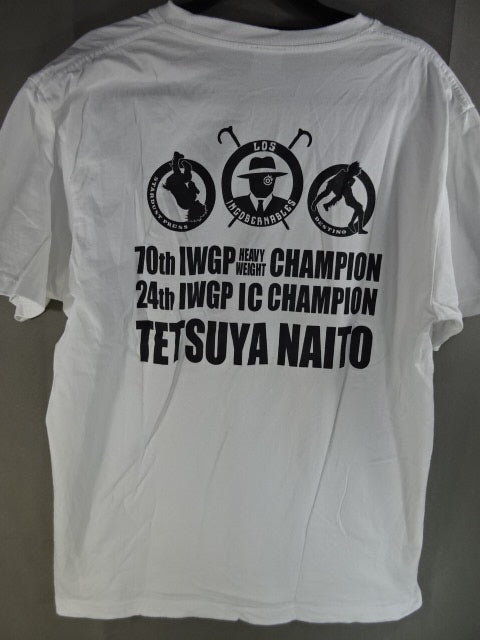 Tetsuya Naito IWGP IC Title Commemorative T-shirt (1) (White)