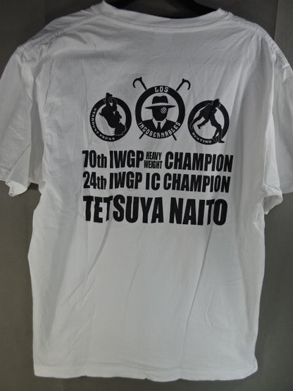 Tetsuya Naito IWGP IC Title Commemorative T-shirt (1) (White)