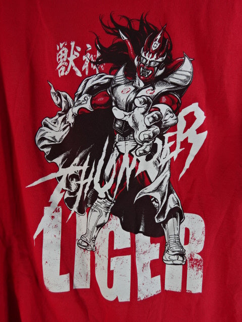 獣神サンダーライガー　Tシャツ 獣神サンダー・ライガー「THUNDERBOLT」Tシャツ [新日本プロレス