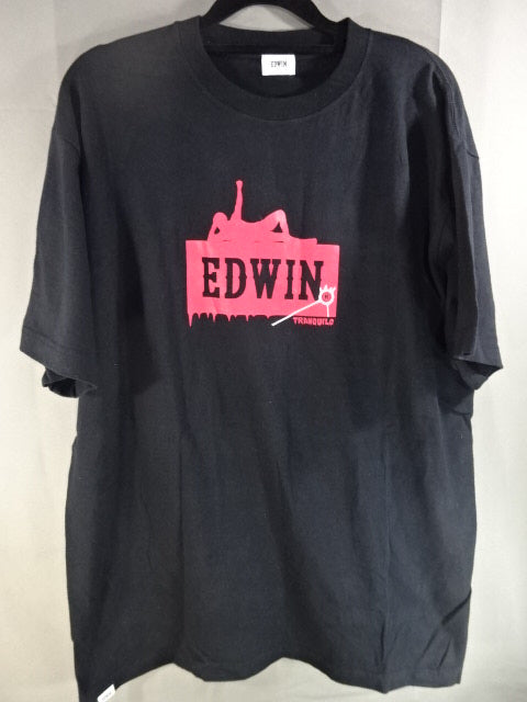 内藤哲也×EDWIN Tシャツ②(ブラック×レッド)