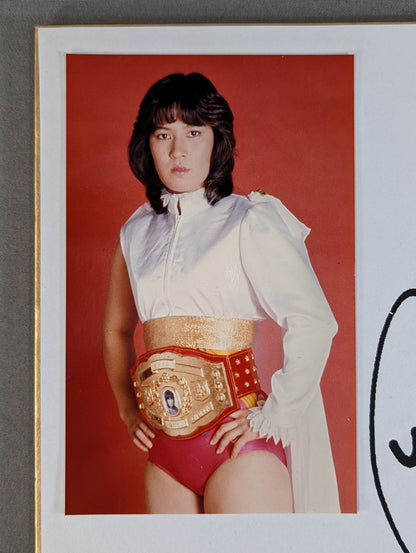 ジャガー横田(プリントサイン・ブロマイド貼付)