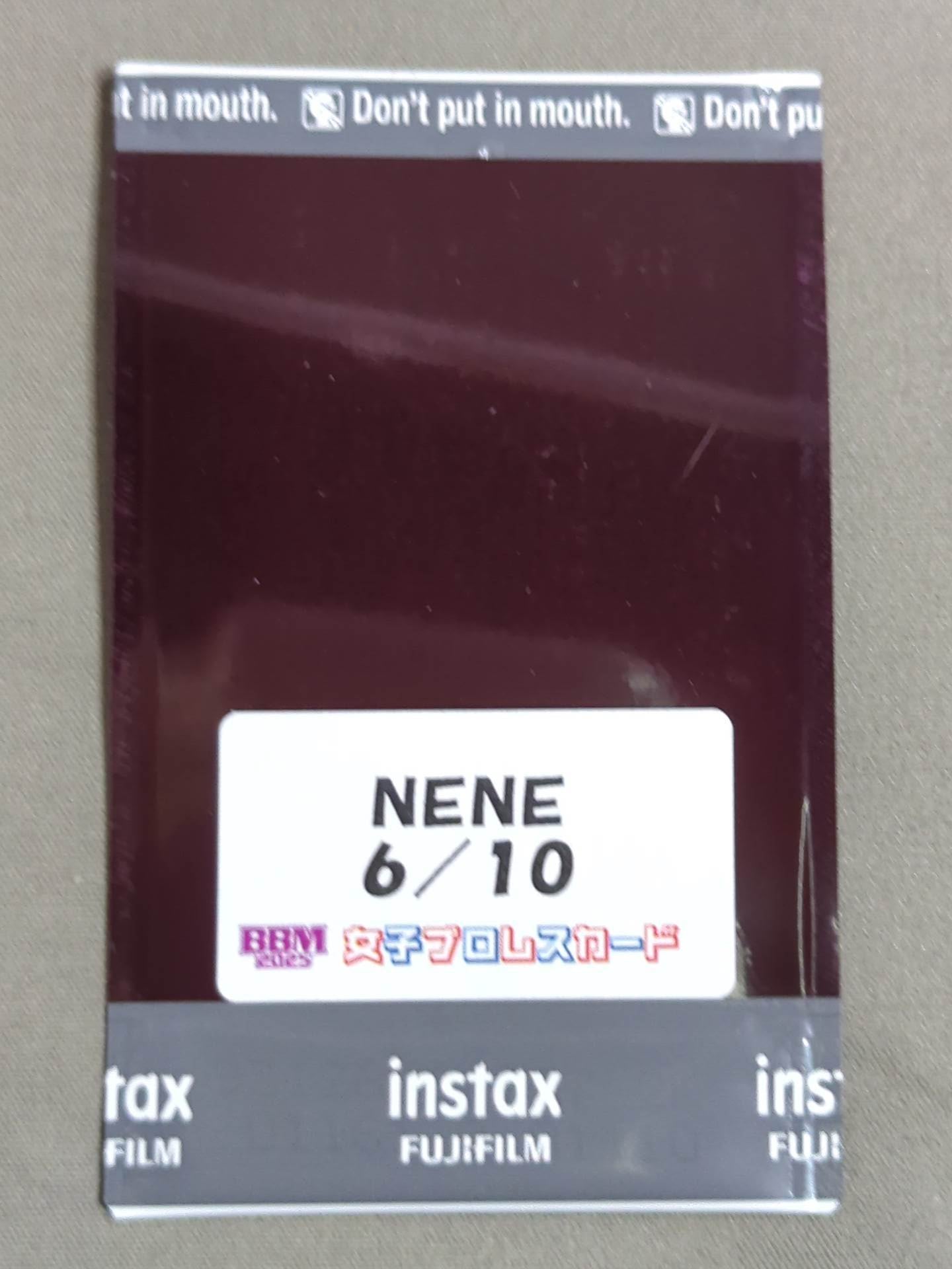 2025 BBM NENE 公式チェキカード