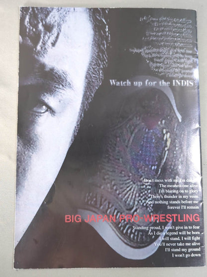 【2選手直筆サイン入り】BJW Watch up for the INDIS