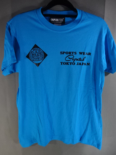 CAPITAL×国際プロレス レトロ Tシャツ(ブルー)