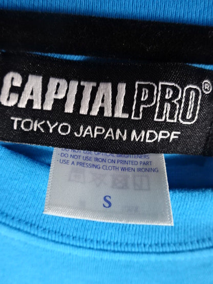 CAPITAL×国際プロレス レトロ Tシャツ(ブルー)