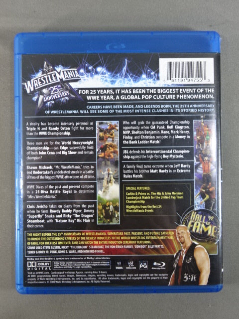 WRESTLE MANIA XXV ★25TH ANNIVERSARY★