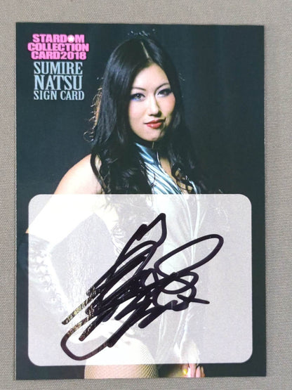 2018 STARDOM COLLECTION CARD 夏すみれ 公式サインカード