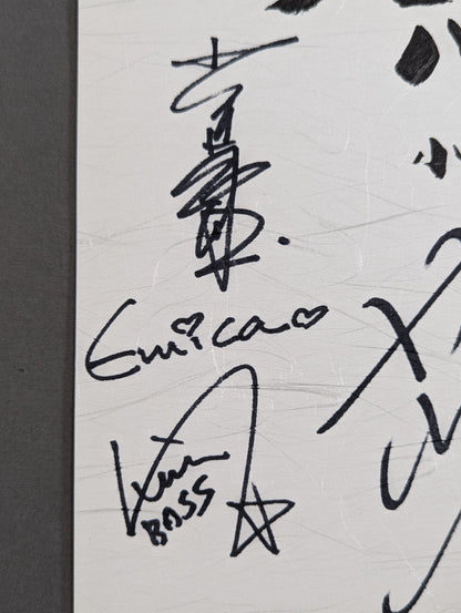 大仁田バンド メンバー6名サイン寄せ書き(厚紙)