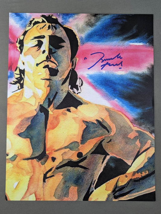 Dynamite Kid Hand Signed Autograph  Large Format Pro-Photo 