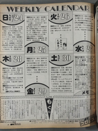 週刊プロレス496