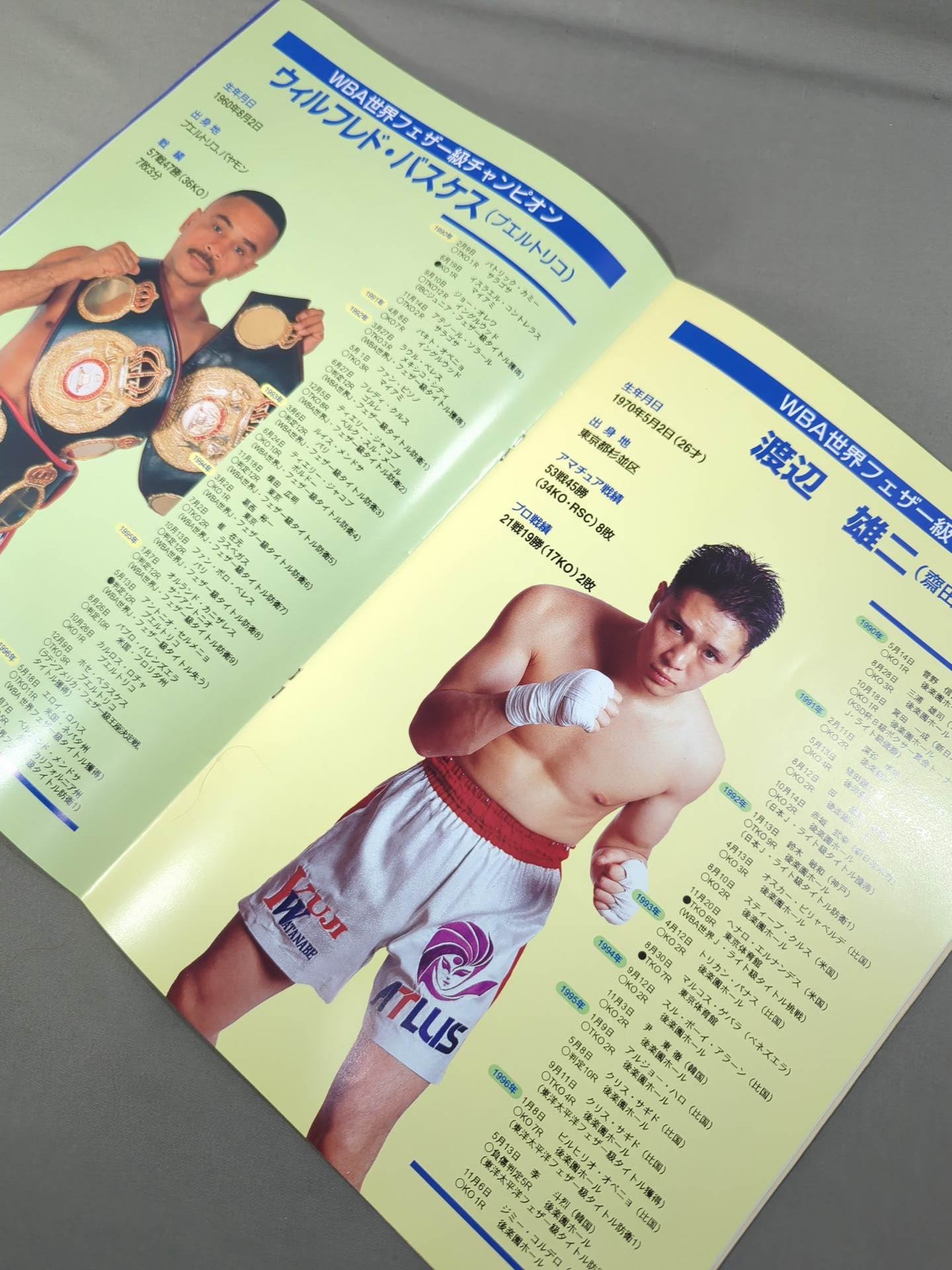 【WBA世界フェザー級タイトルマッチ】バスケスvs渡辺雄二