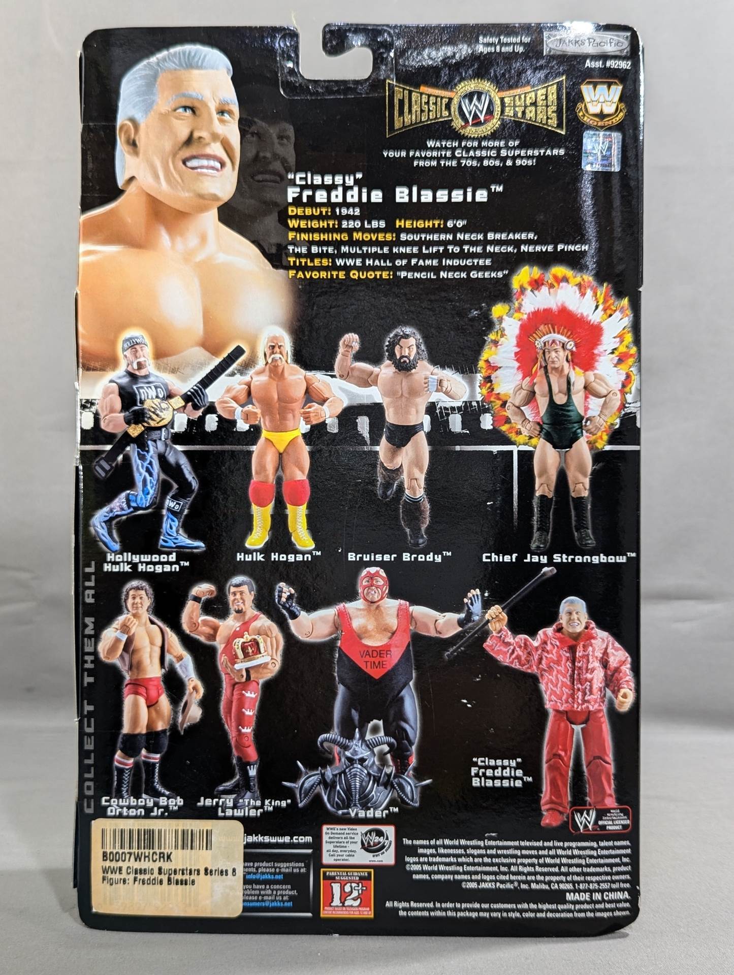 Fred Blassie  (red jacket)