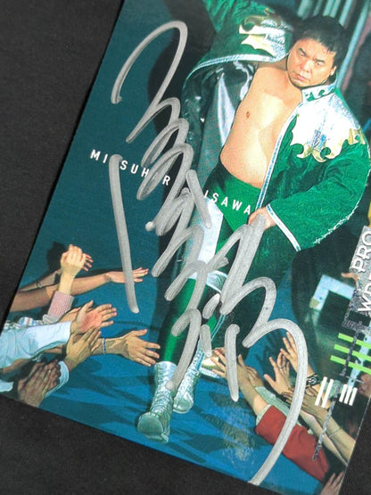 2003 BBM Mitsuharu Misawa  Official autographed card 