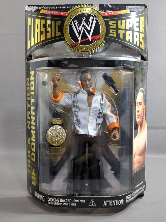 The Rock (White× Orange Line Shirt)