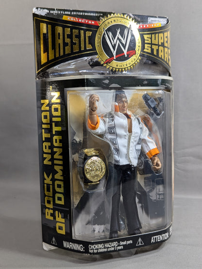 The Rock (White× Orange Line Shirt)