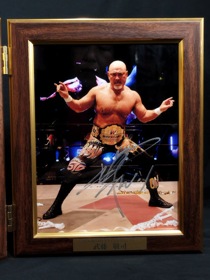 ★W-1 Champion ★ Muto Keiji  hand signed autograph Commemorative Photo Frame