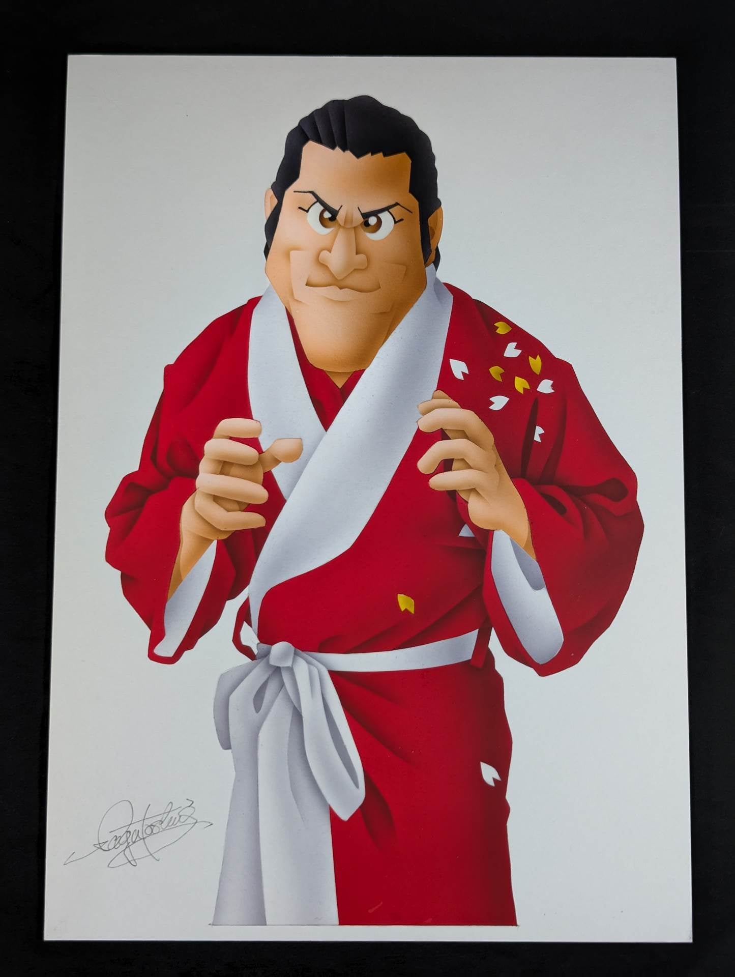 ☆坂井永年氏 原画作品☆「燃える闘魂」アントニオ猪木 – 闘道館