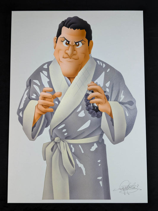 ★ Nagatoshi Sakai Original work ★ "Burning Fighting Spirit" Antonio Inoki 