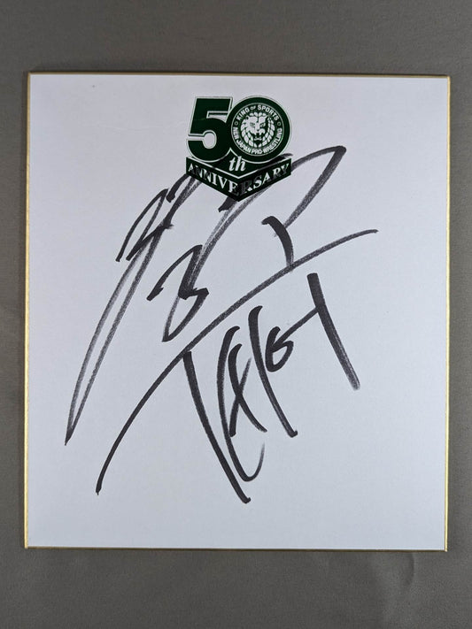 Taichi  (New Japan Pro Wrestling 50th Anniversary) Shikishi ( Autograph board ) )