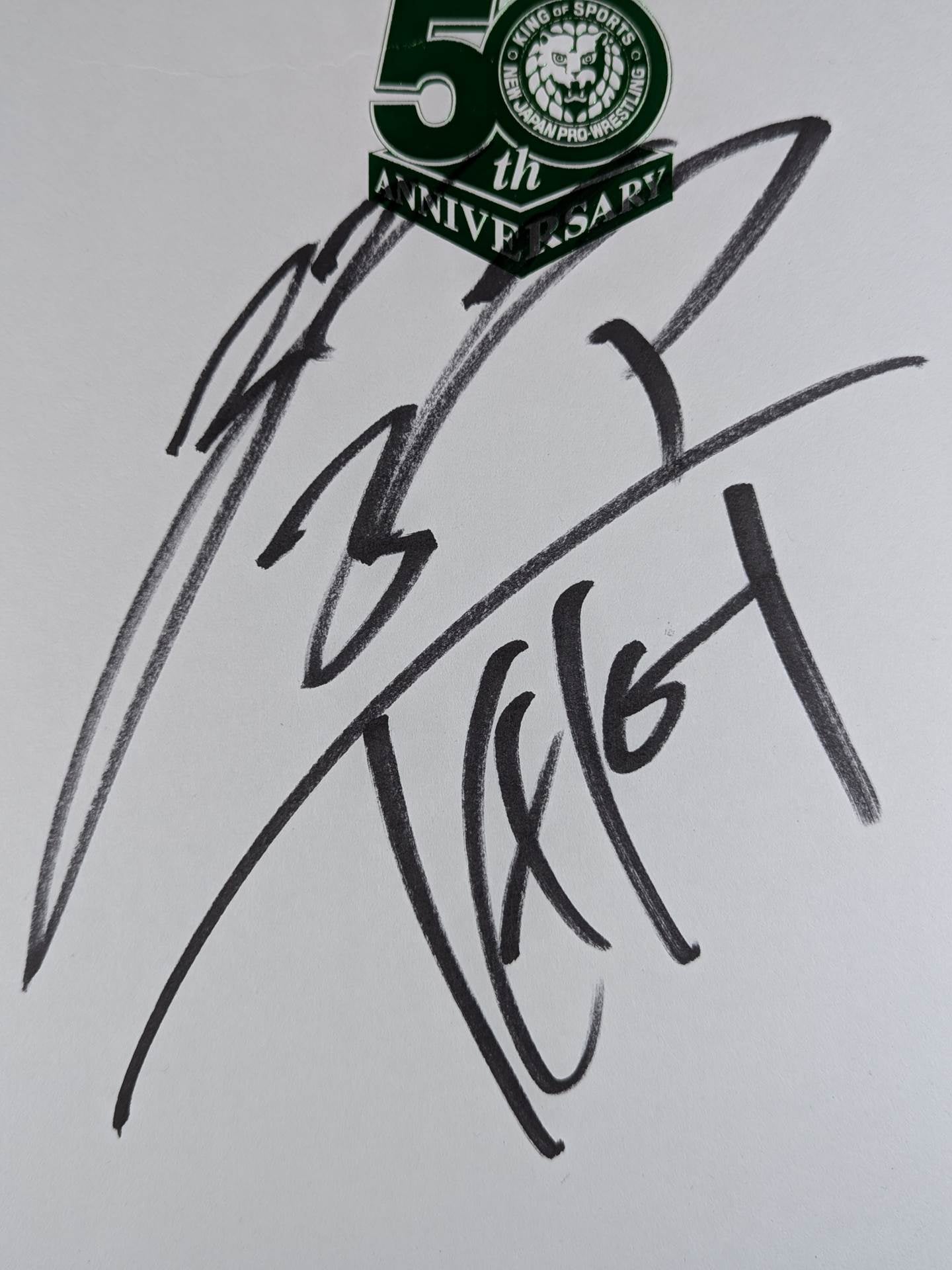 Taichi  (New Japan Pro Wrestling 50th Anniversary) Shikishi ( Autograph board ) )