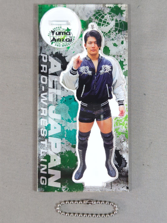 【hand signed autograph】 Yuma Anzai  Acrylic Stand Keychain