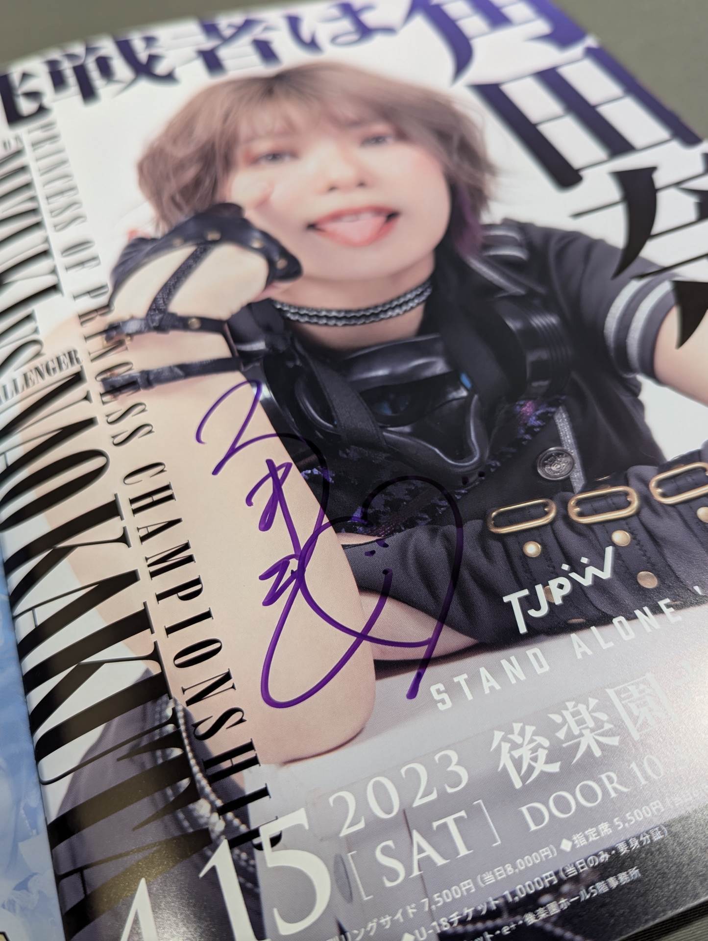 新製品情報も満載 角田奈穂 Vol ビジュアルコンプリートBOOK 直筆サイン入り】TJPW ミュージシャン