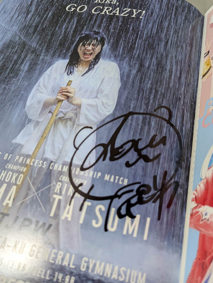 【Rika Tatsumi  hand signed autograph 】 TJPW 2022 not sold in stores Pro-Photo book