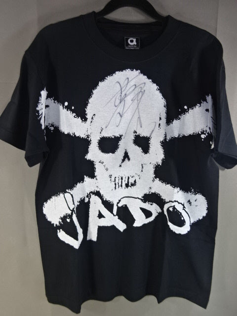 【hand signed autograph】 Atsushi Onita  JADO T-shirt (1) (Black)