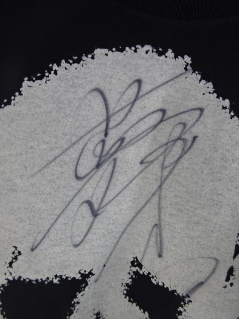 【hand signed autograph】 Atsushi Onita  JADO T-shirt (1) (Black)