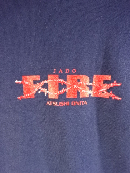 【hand signed autograph】 Atsushi Onita  JADO FIRE T-shirt