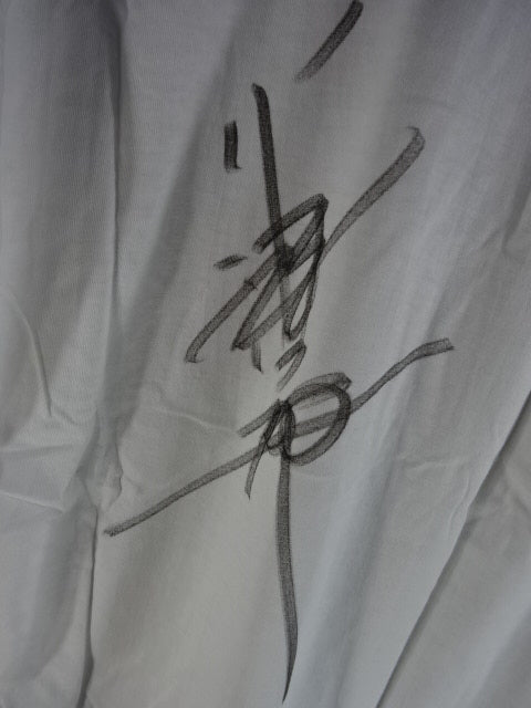 hand signed autograph  by Yoshiaki Yatsu S.P.W.F Picture T-Shirts(1)(White)