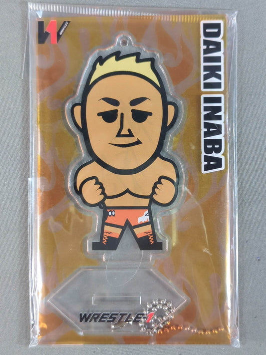 【hand signed autograph】 WRESTLE-1  Daiki Inaba Acrylic Stand Keychain
