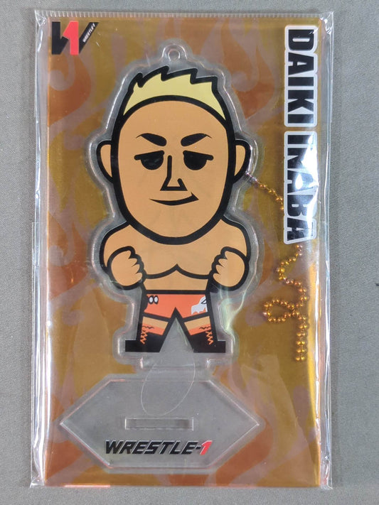 【hand signed autograph】 WRESTLE-1  Daiki Inaba Acrylic Stand Keychain